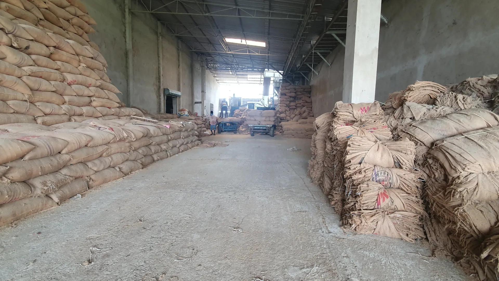 Rice packaging at Megha Agro Products